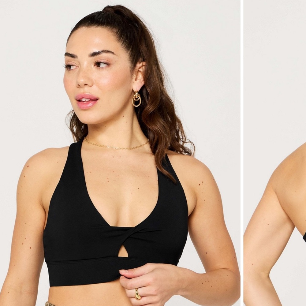 Fabletics Midnight Black Sports Bra